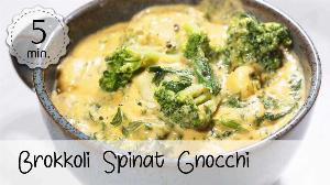 Vegane Brokkoli-Spinat Gnocchi Rezept von Unsere Vegane Küche