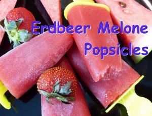 Erdbeer-Wassermelonen Popsicles Rezept von Lila Kuchen