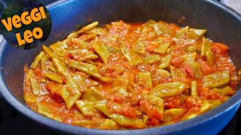 Türkische Bohnen mit Tomatensoße Rezept von Veggi Leo