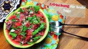 Wassermelonen-Salat mit Feta Rezept von Doris Genusswelt