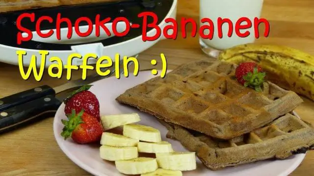 Schokowaffeln mit Banane - Rezept | Fudii.online