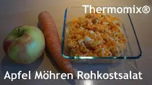 Apfel Möhren Rohkostsalat - Thermomix® Rezept von Vanys Küche