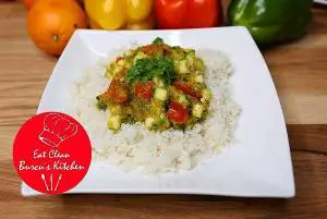 Blumenkohlreis mit Currysoße Rezept von Eat Clean - Burcu´s Kitchen