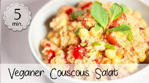 Veganer Couscous-Salat mit Kichererbsen Rezept von Unsere Vegane Küche