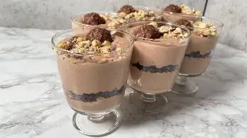 Ferrero Rocher Creme Dessert Rezept von P&S Backparadies