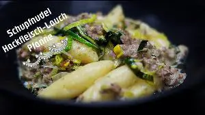 Schupfnudeln-Hackfleisch-Lauch Pfanne Rezept von Alexandra´s Food Lounge