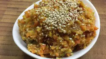 Karotten-Sesam Aufstrich mit Früchten Rezept von JOES CUCINA VERDE