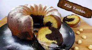 Marmorkuchen mit Haselnussmus Rezept von Lila Kuchen