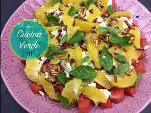 Melonen-Orangen-Feta Salat Rezept von JOES CUCINA VERDE