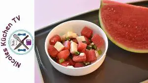 Melonensalat mit Feta Rezept von Nicoles Küchen TV