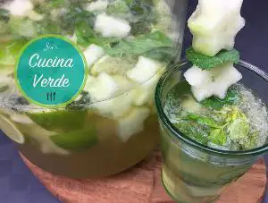Mojito-Melonen Bowle mit Rum & Sekt Rezept von JOES CUCINA VERDE