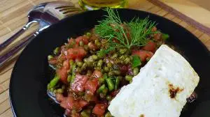 Mungobohnen Salat mit Fetakäse Rezept von Lila Kuchen