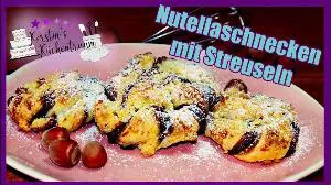 Nutellaschnecken mit Streuseln Rezept von Kerstins Kuechentraum