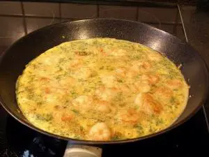 Omelett mit Garnelen Rezept von Nobbi´s Kochstunde