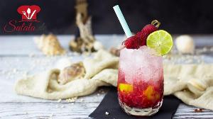 Raspberry Kiss Cocktail - Alkoholfrei Rezept von Low Carb mit Vroni & Nico