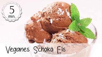 Veganes Schoko-Eis mit Kokosmilch Rezept von Unsere Vegane Küche