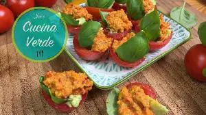 Tomatenschiffchen mit Paprika-Pistazien Creme Rezept von JOES CUCINA VERDE