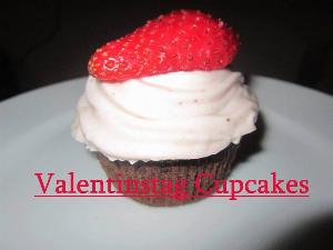 Schoko-Cupcakes für Valentinstag Rezept von Lila Kuchen